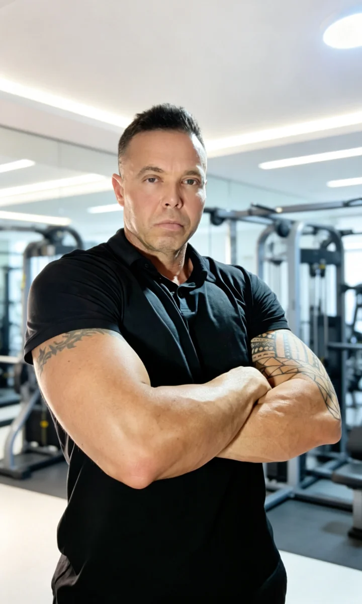 Eduardo de Carvalho en el gimnasio